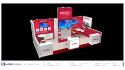 10x20 Inline booth design by Exhibit-Rentals